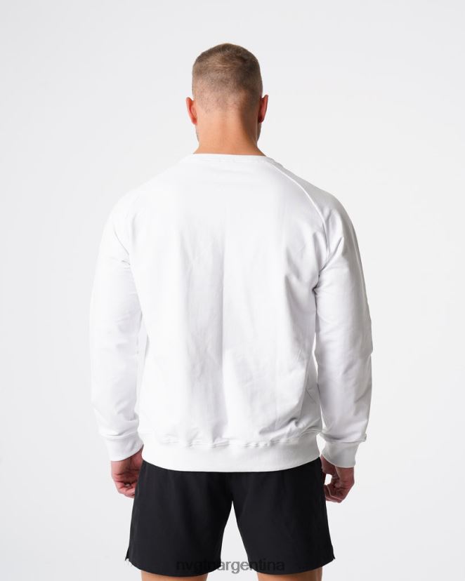 NVGTN sudadera con cuello redondo tapas blanco hombres 02B4LN791