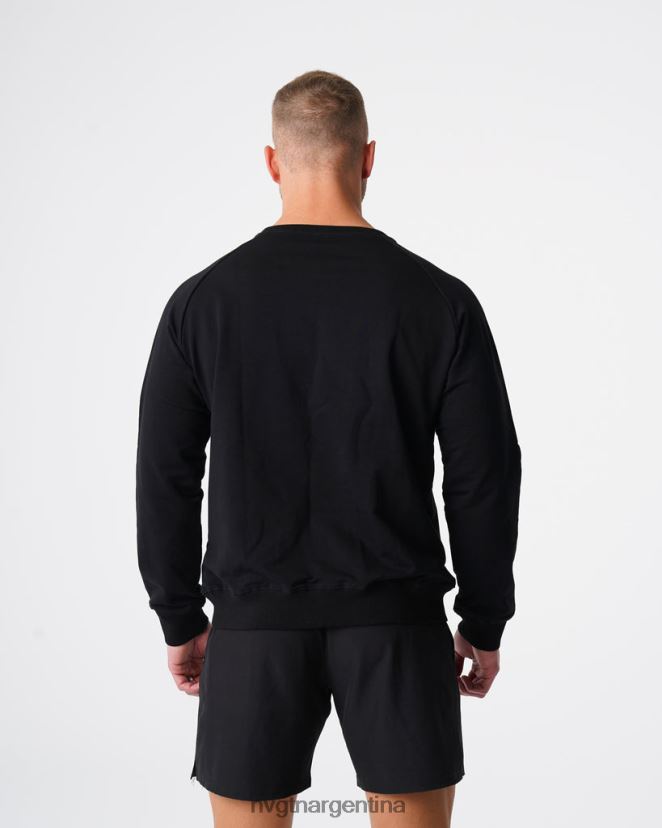 NVGTN sudadera con cuello redondo tapas negro hombres 02B4LN790