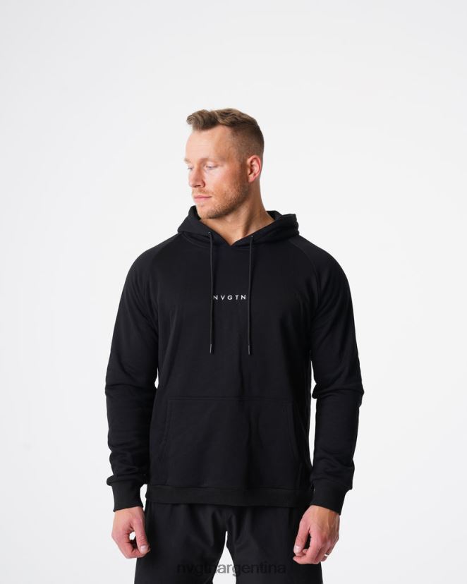 NVGTN sudadera con capucha tapas negro hombres 02B4LN784